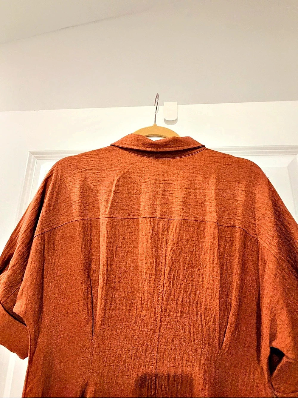Max Studio Button-Front Maxi Dress in Brown Size Medium worn once and not out of - Picture 4 of 7